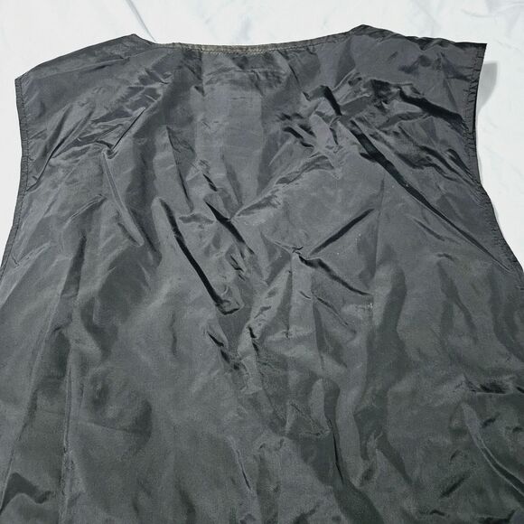 King Size Mens Leather Vest Black Size 2XL 100% Leather Button Close Pockets - Picture 12 of 12